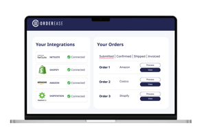 OrderEase platform showing seamless EDI integration and 99% error-free order processing. (14)